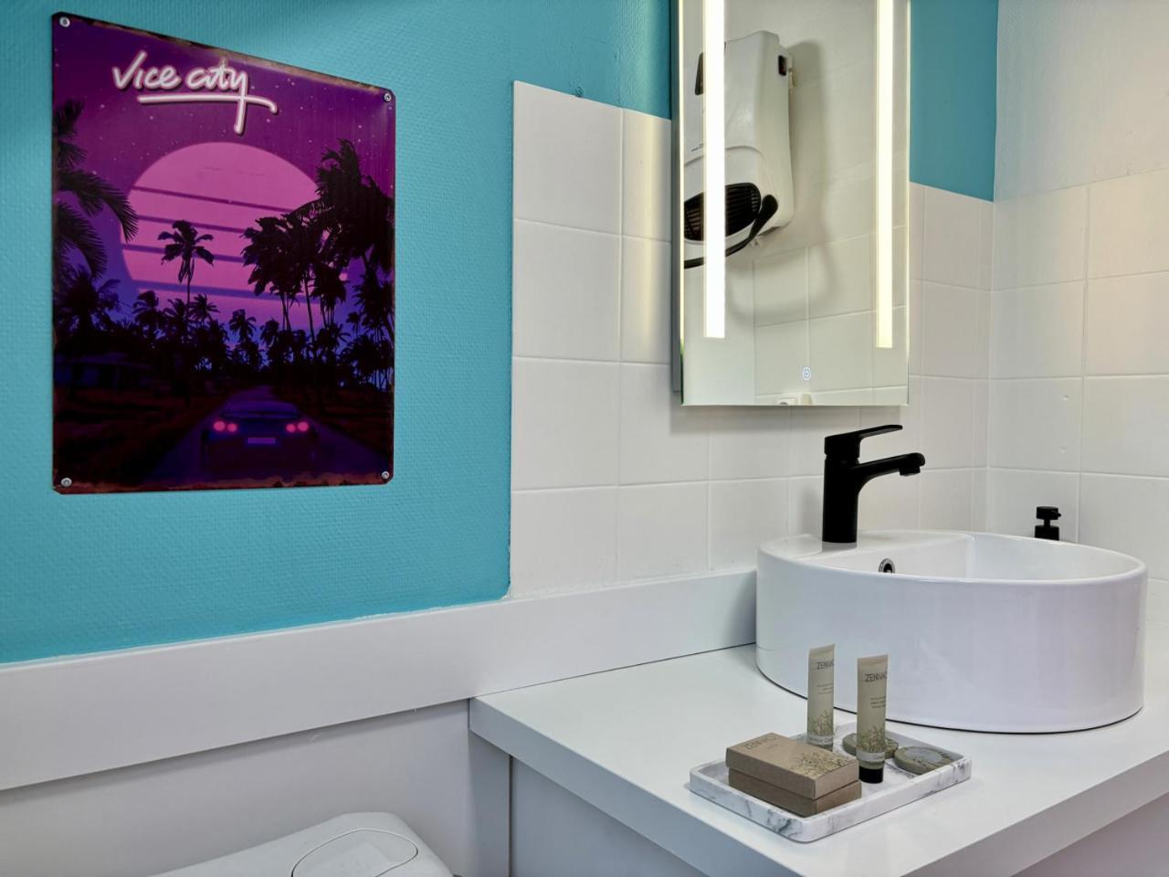 -Tropical Studio- Paisible Parking Wifi Lave-Linge Кемпер Экстерьер фото