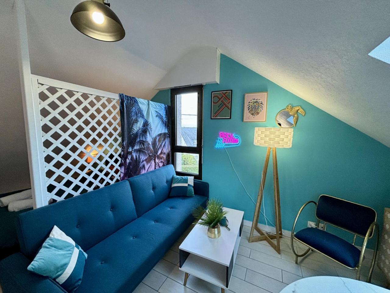 -Tropical Studio- Paisible Parking Wifi Lave-Linge Кемпер Экстерьер фото